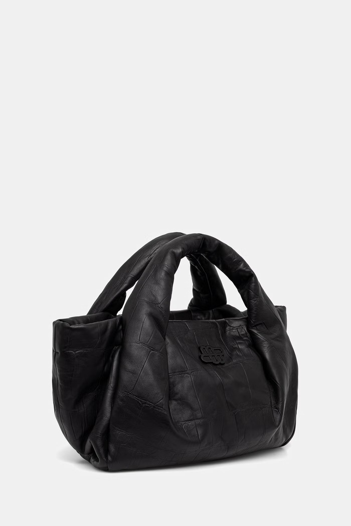 MUNTHE torebka tote damska skórzana LIXIO CROCO 263190526351 czarny AW26