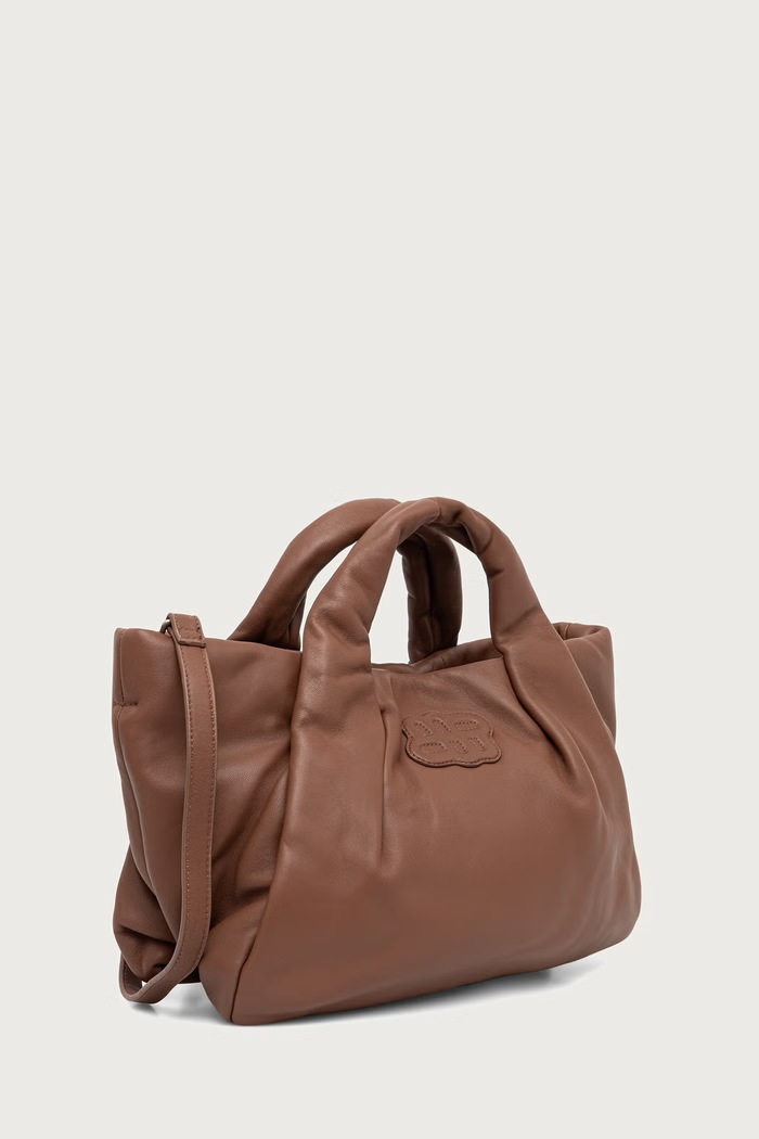 MUNTHE Torebka tote damska skórzana LIX 263190226350 brązowy AW26