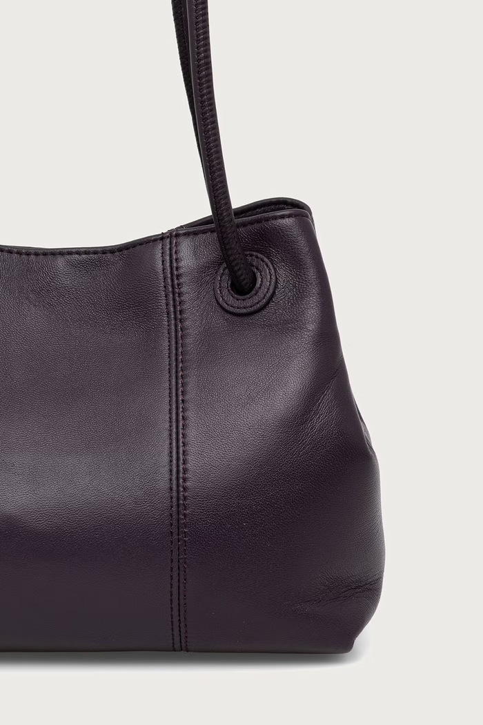 Akcesoria Trussardi Torebka shopper damska skórzana Z354E006734N fioletowy
