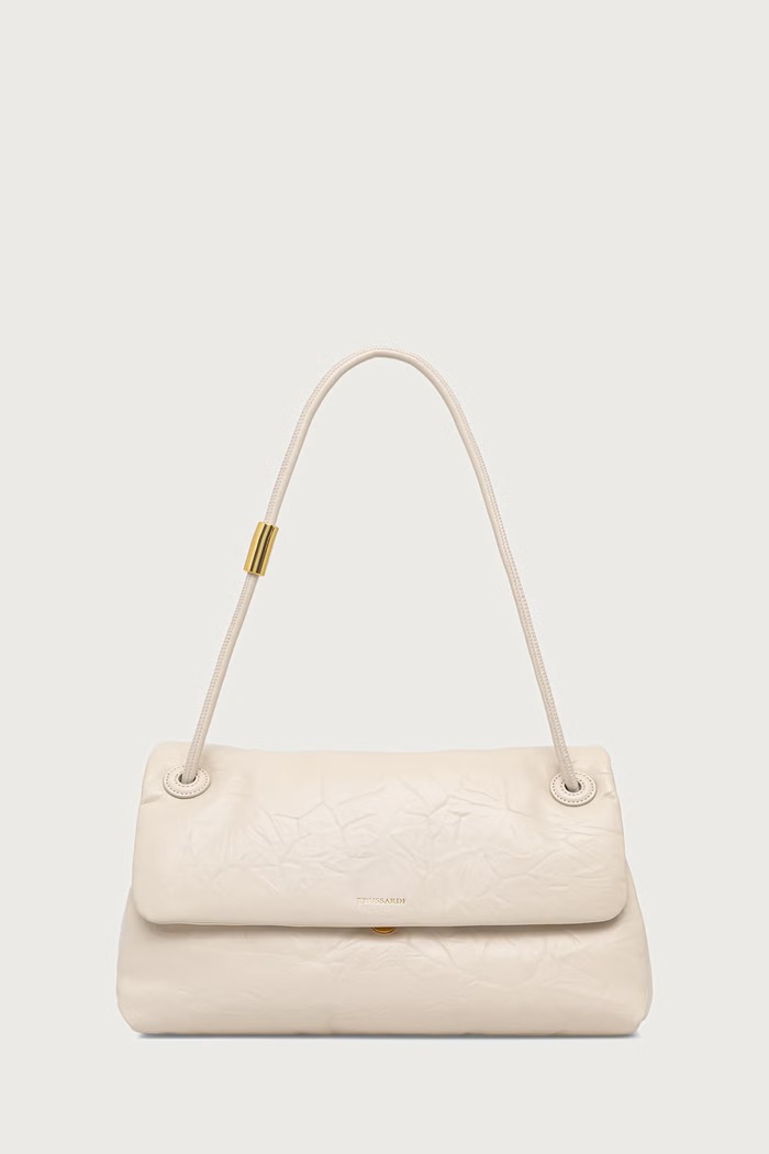 Trussardi Torebka damska skórzana beżowy Z611E306727N