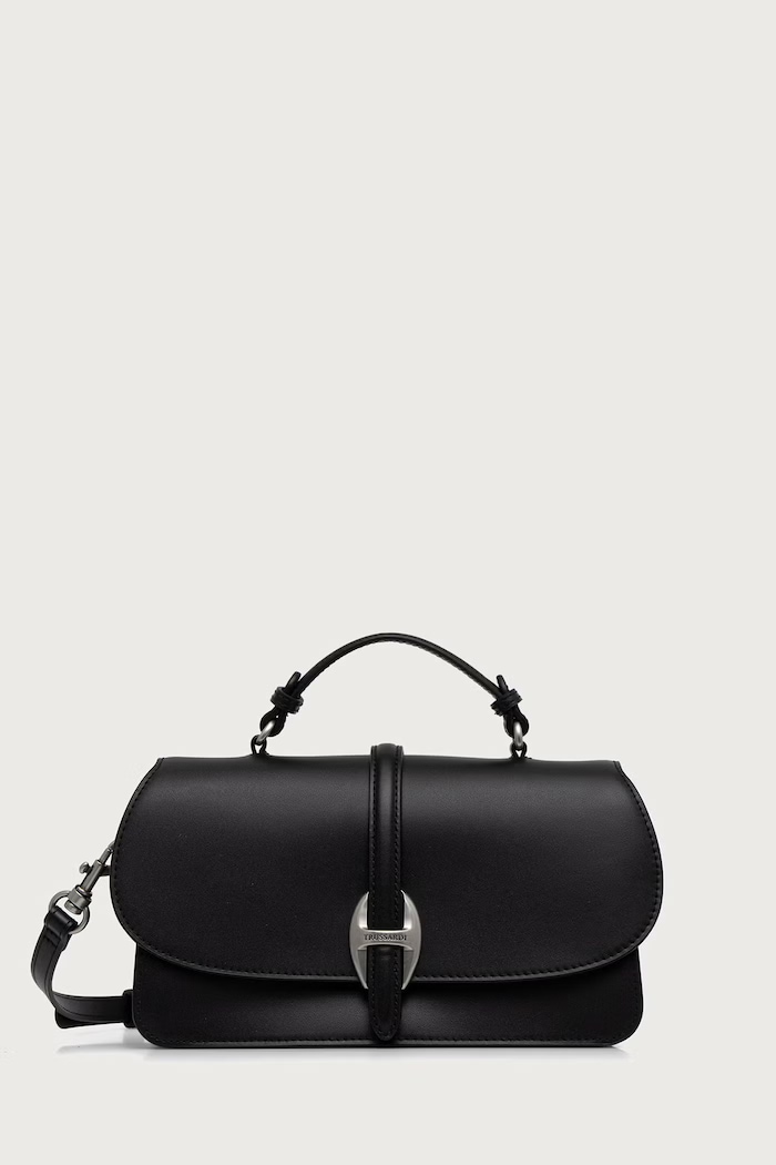 Trussardi Torebka crossbody damska skórzana czarny Z721E206899N