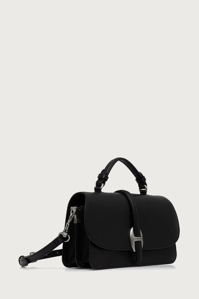 Trussardi Torebka crossbody damska skórzana Z721E206899N czarny AW26