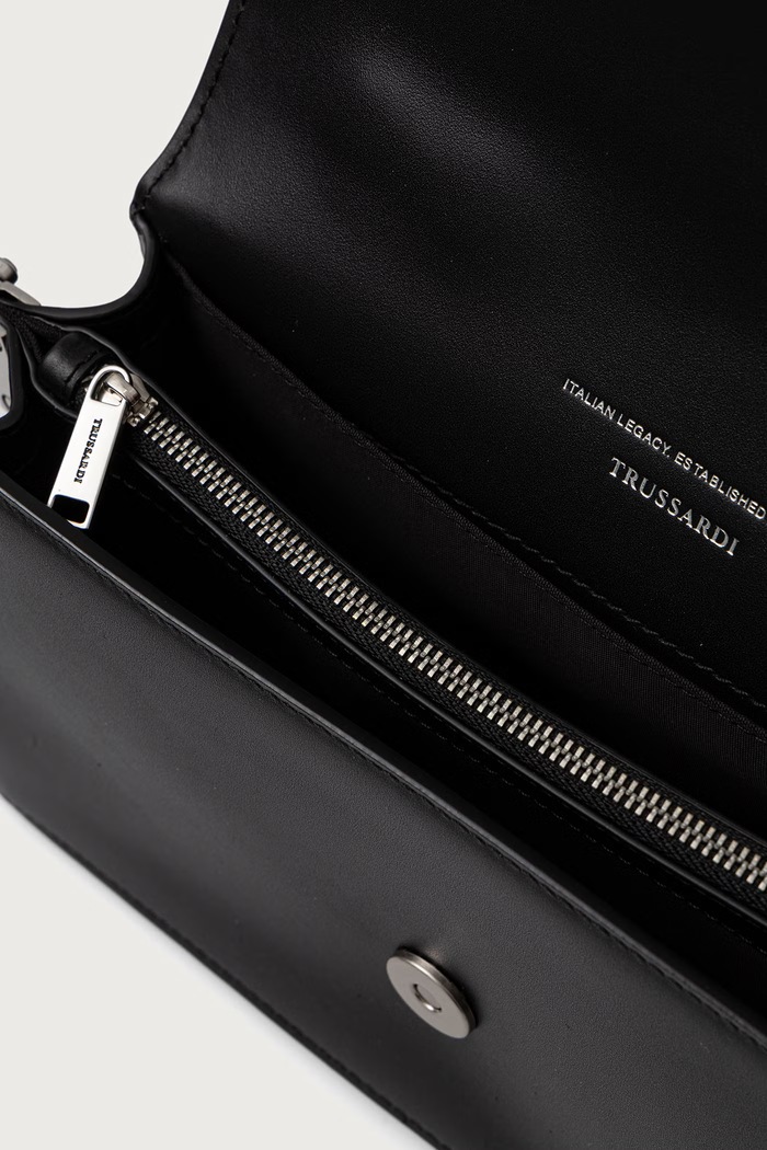 Torebka crossbody damska skórzana Trussardi Z721E206899N czarny