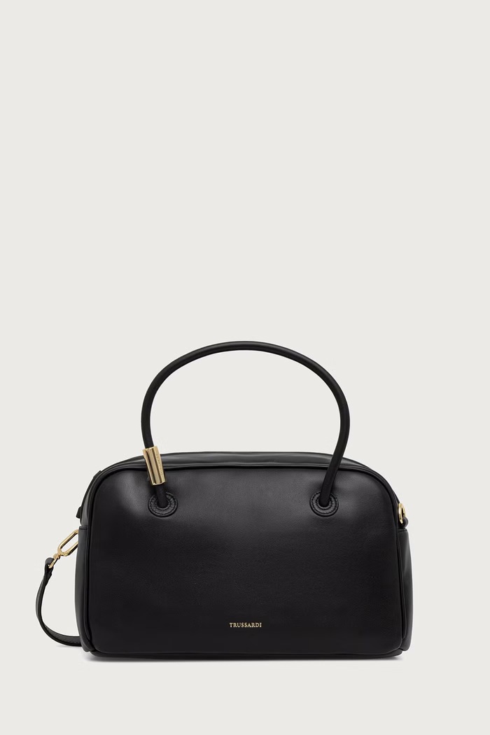 Trussardi Torebka crossbody damska skórzana czarny Z609E007147N