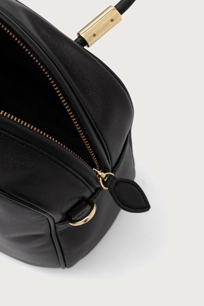 Torebka crossbody damska skórzana Trussardi czarny Z609E007147N