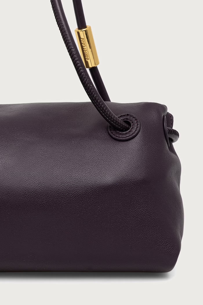 Akcesoria Trussardi Torebka crossbody damska skórzana Z347E006725N fioletowy