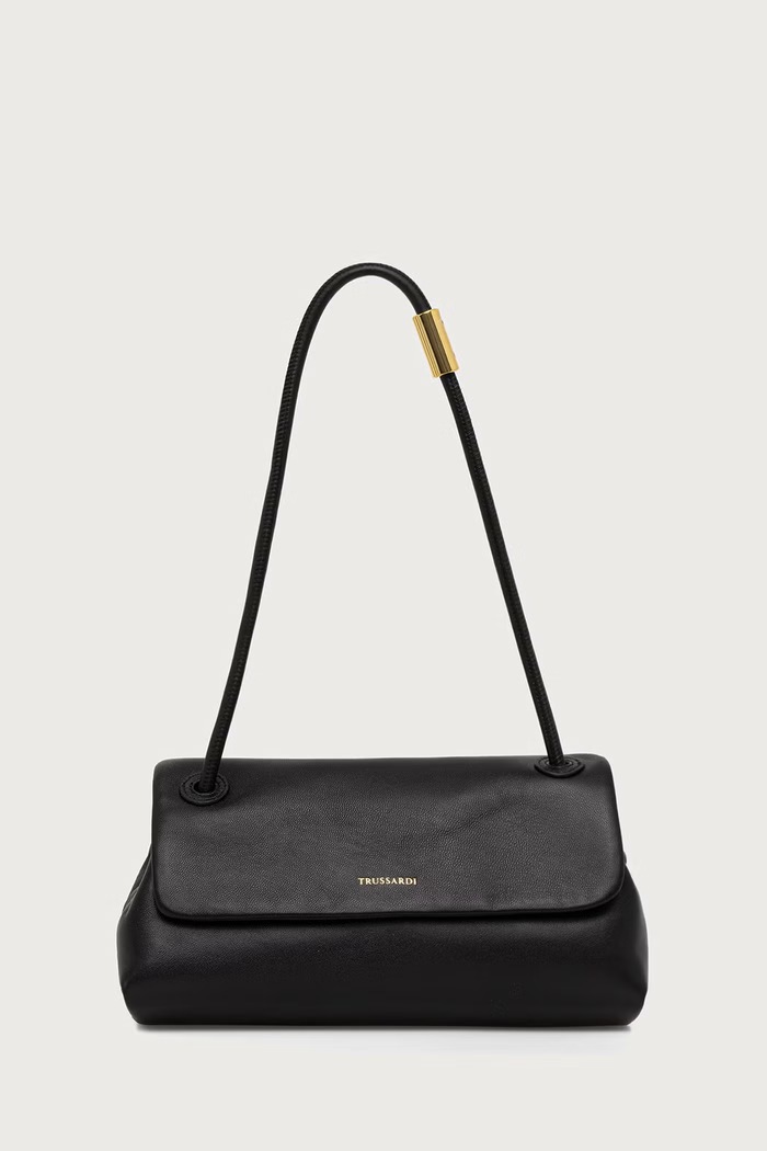 Trussardi Torebka crossbody damska skórzana czarny Z347E006725N