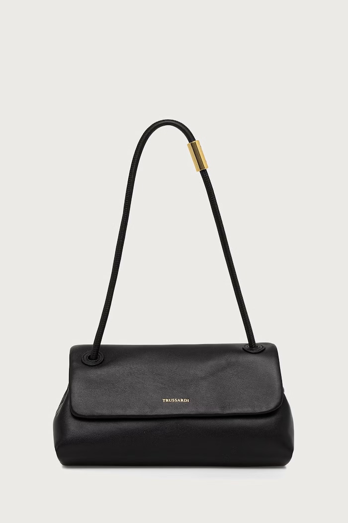 Trussardi Torebka crossbody damska skórzana czarny Z347E006725N
