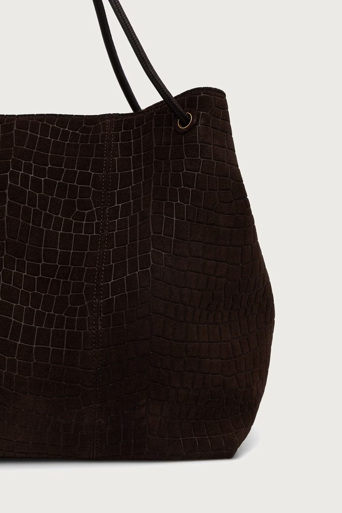 Torebka shopper damska skórzana Trussardi Z320E006922N brązowy
