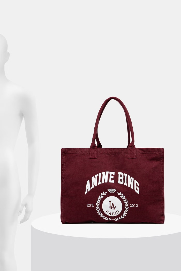 Anine Bing LEO torebka tote damska bawełniana A.13.12763.BGN28