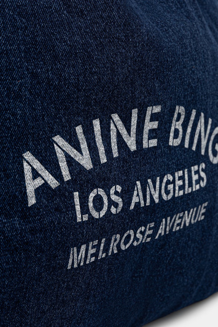 LEO tote bag women's denim Anine Bing A.13.12677.WHD93 navy