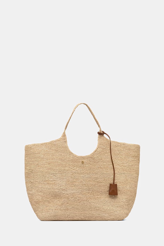 Anine Bing LILI torebka shopper damska pleciona beżowy A.13.12356.NAT1