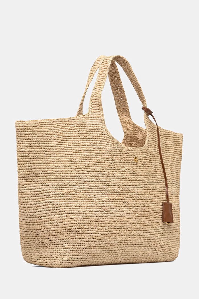 Anine Bing LILI torebka shopper damska pleciona A.13.12356.NAT1 beżowy AW26