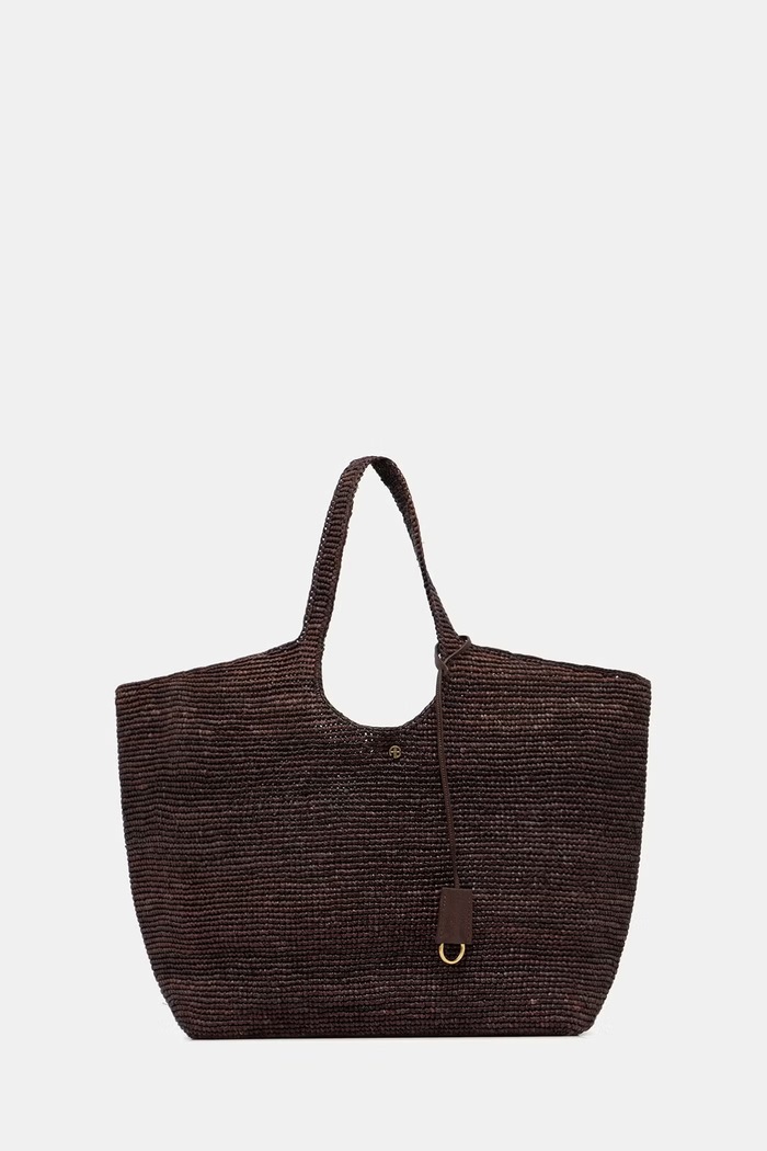 Anine Bing LILI torebka shopper damska pleciona brązowy A.13.12356.DBN1