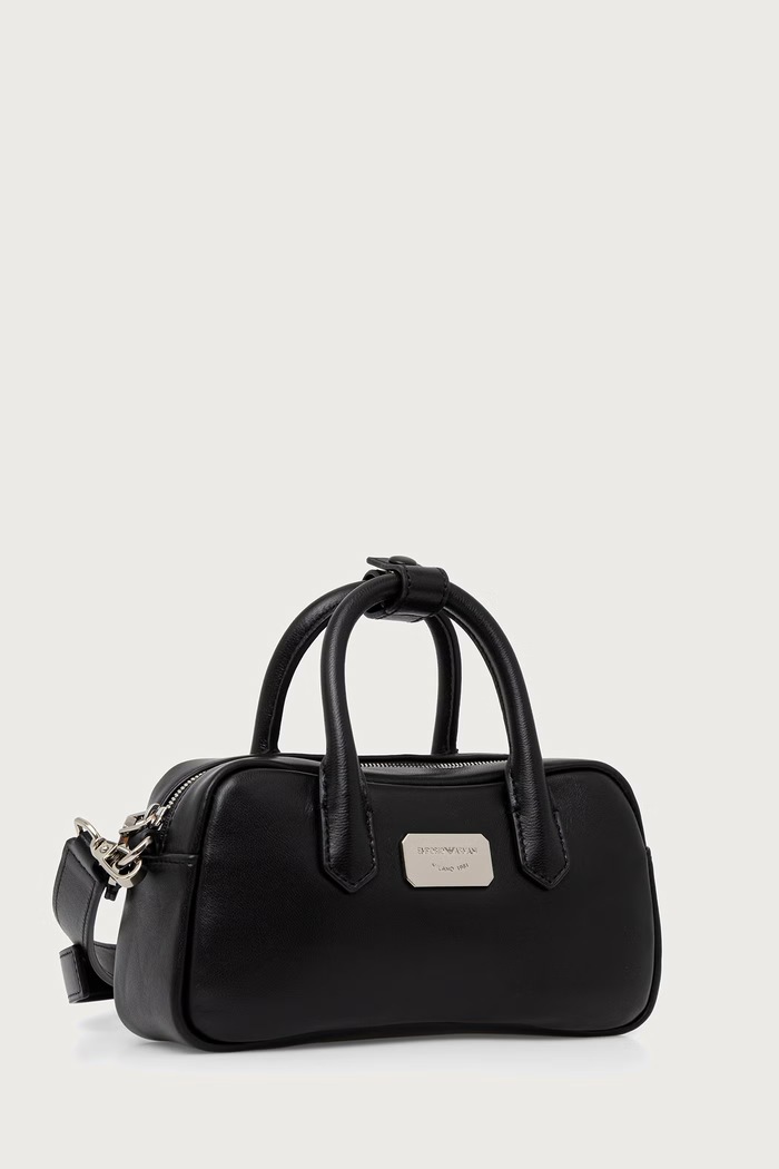 Emporio Armani Torebka crossbody damska skórzana EW003825.AF32959 czarny AW26