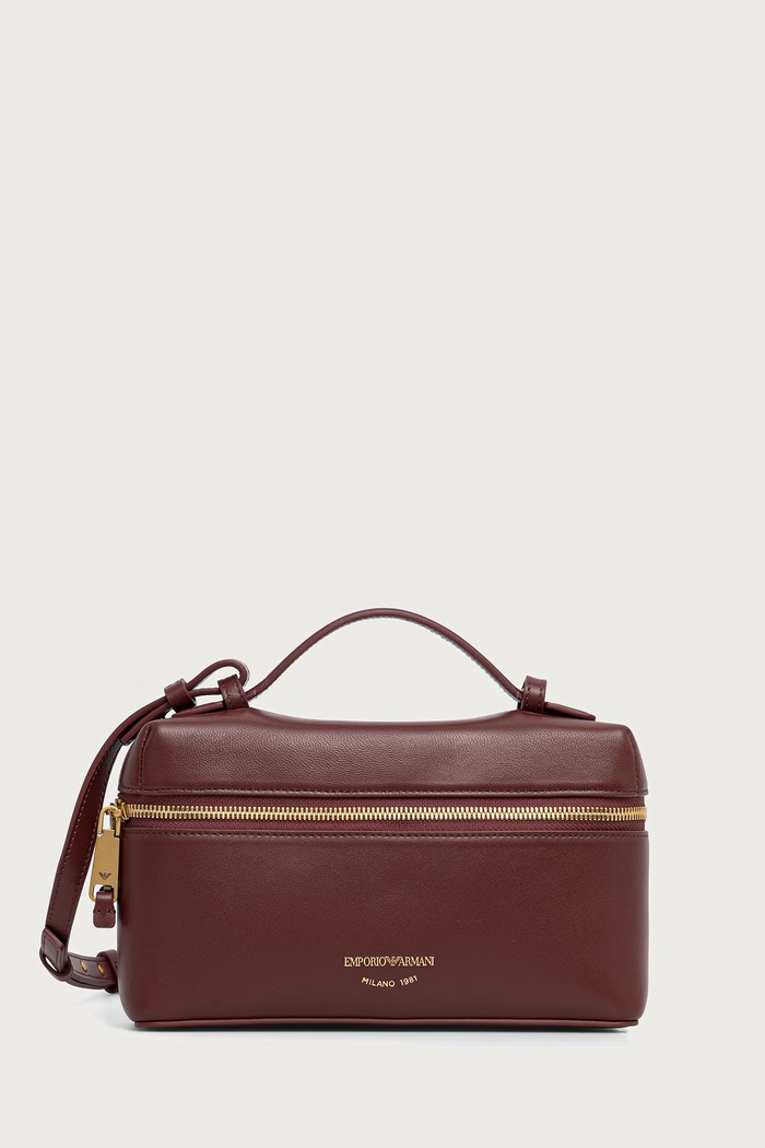 Emporio Armani Torebka damska skórzana bordowy EW004564.AF32959