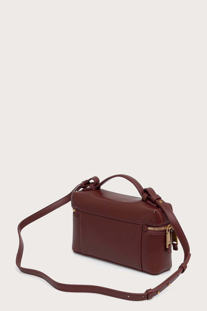 Akcesoria Emporio Armani Torebka damska skórzana EW004564.AF32959 bordowy