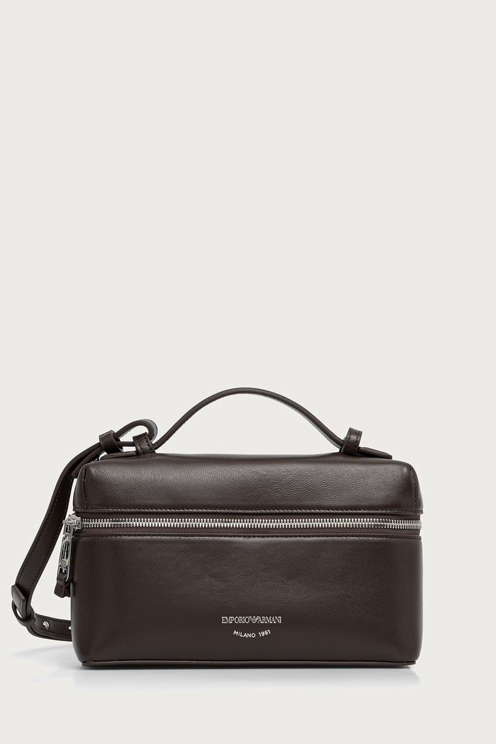 Emporio Armani torebka damska skórzana brązowy EW004564.AF32959