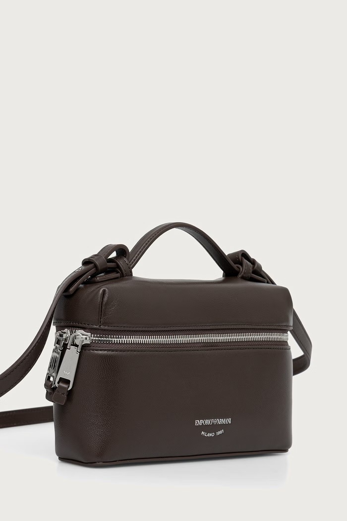 Emporio Armani torebka damska skórzana EW004564.AF32959 brązowy AW26
