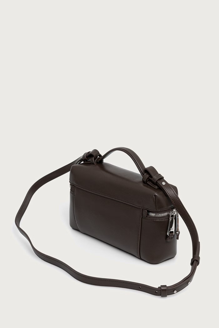 Akcesoria Emporio Armani torebka damska skórzana EW004564.AF32959 brązowy