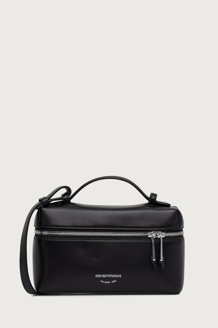 Emporio Armani Geantă pentru femei din piele negru EW004564.AF32959