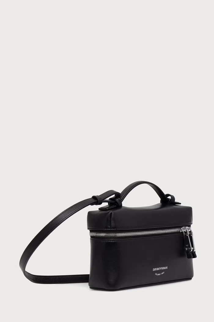 Emporio Armani Geantă pentru femei din piele EW004564.AF32959 negru AW26