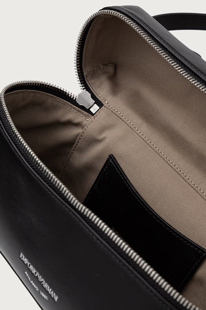 Geantă pentru femei din piele Emporio Armani negru EW004564.AF32959
