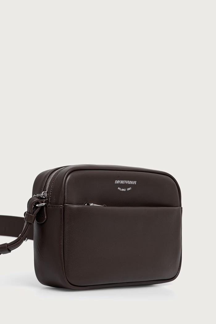Emporio Armani listonoszka damska skórzana EW003032.AF32959 brązowy AW26