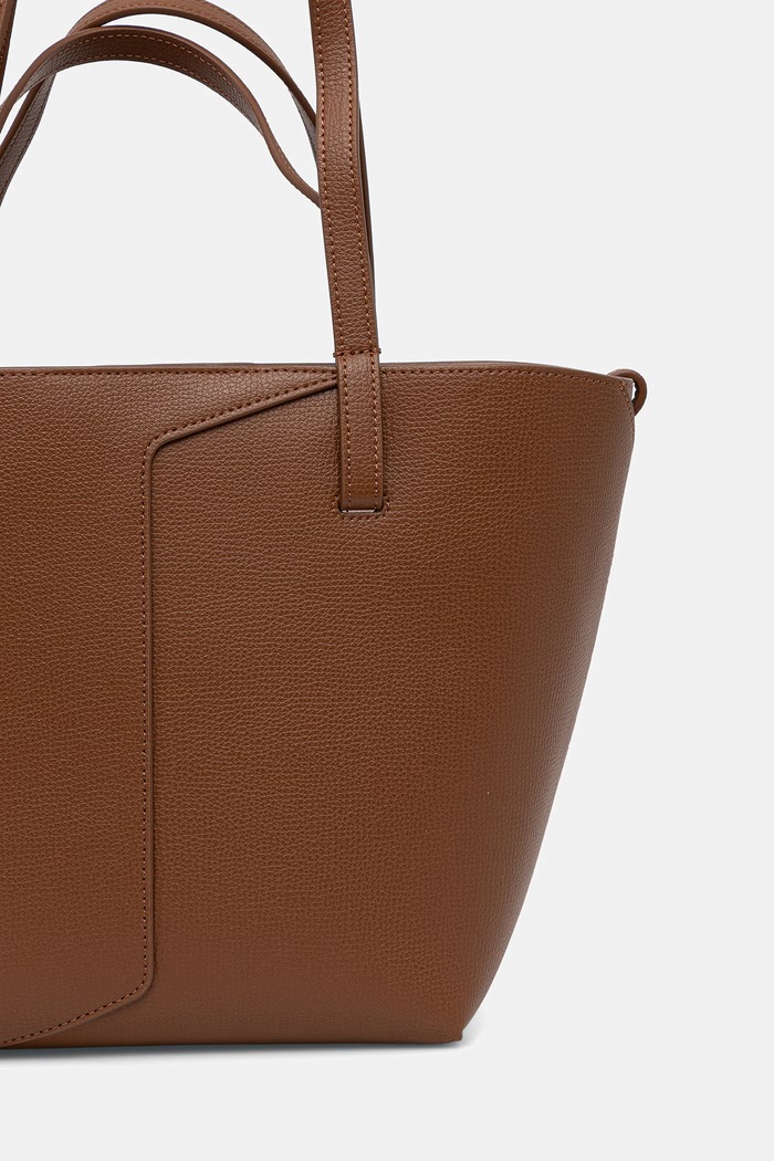 Akcesoria Emporio Armani torebka shopper damska skórzana EW005753.AF29459 brązowy