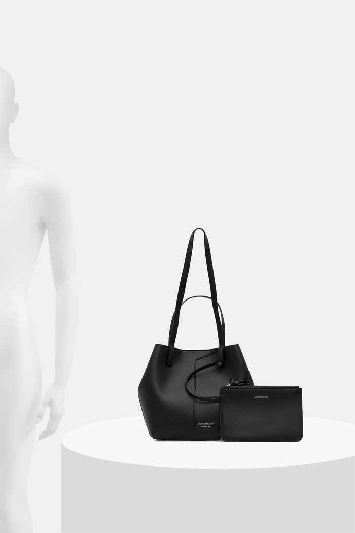 Emporio Armani шопинг чанта дамска от кожа EW005753.AF29459