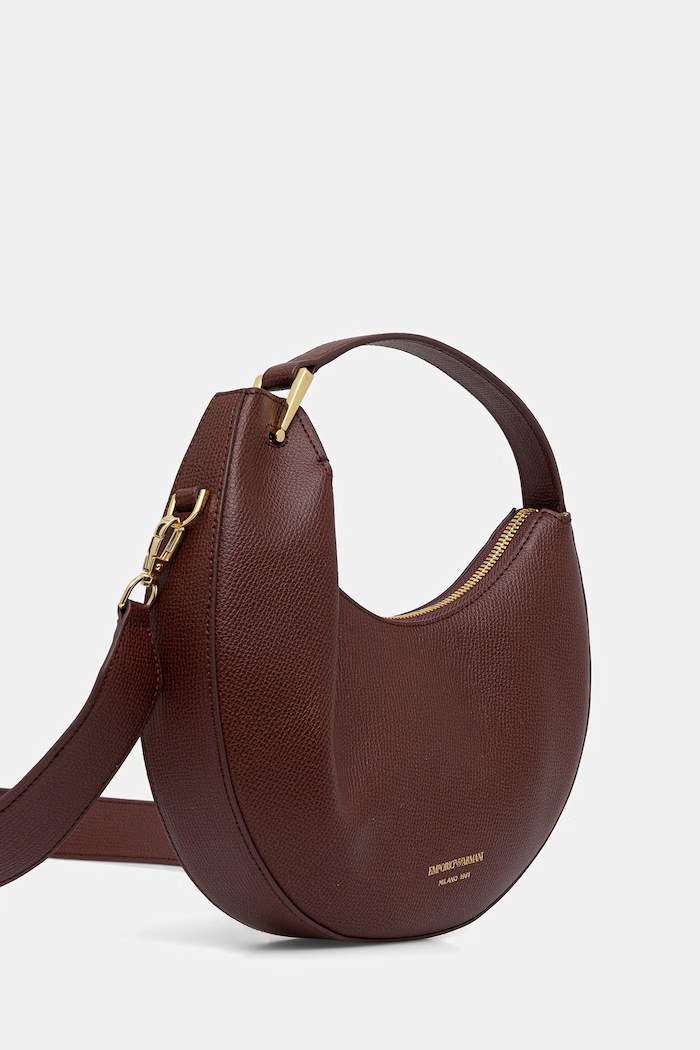 Emporio Armani сумочка hobo для женщин кожаная EW005671.AF29459 коричневый AW26