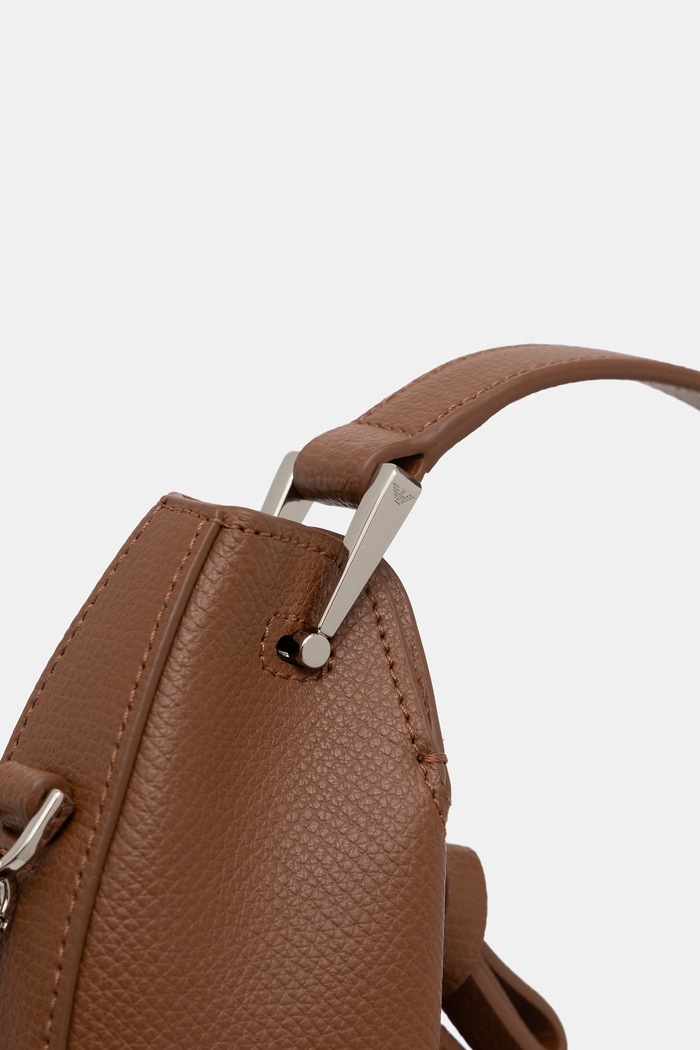 Emporio Armani torebka hobo damska skórzana brązowy EW005671.AF29459
