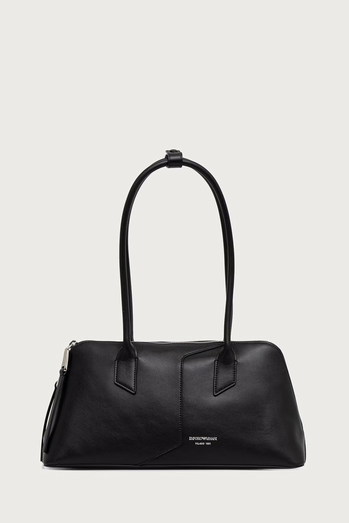 Emporio Armani Torebka damska z imitacji skóry czarny EW005676.AF29741