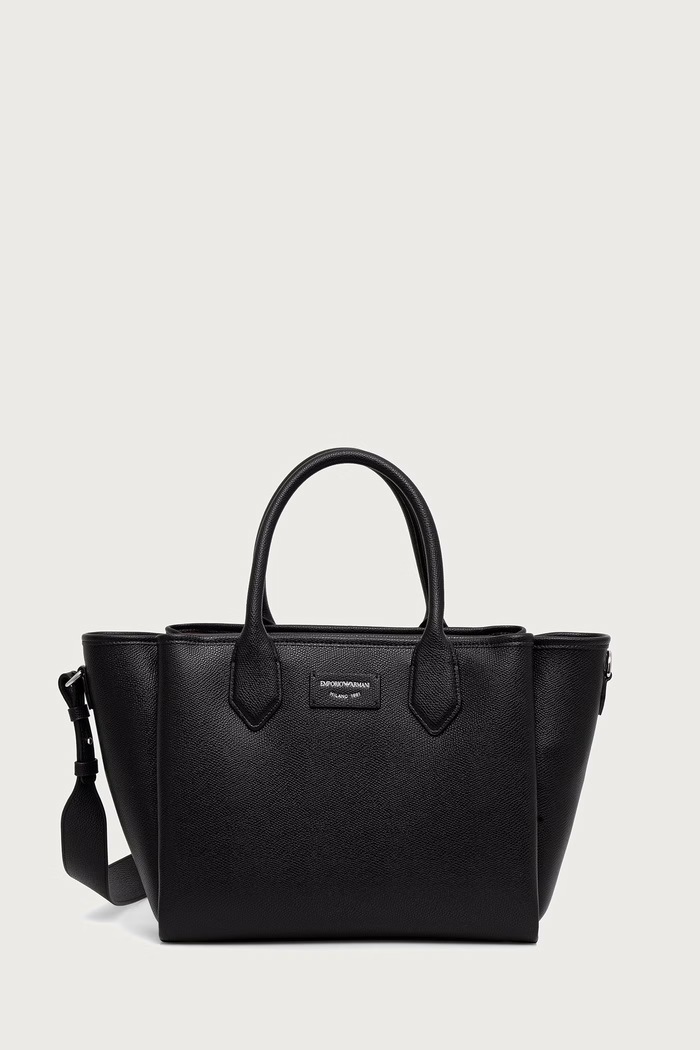 Emporio Armani Torebka damska z imitacji skóry czarny EW002329.AF17799