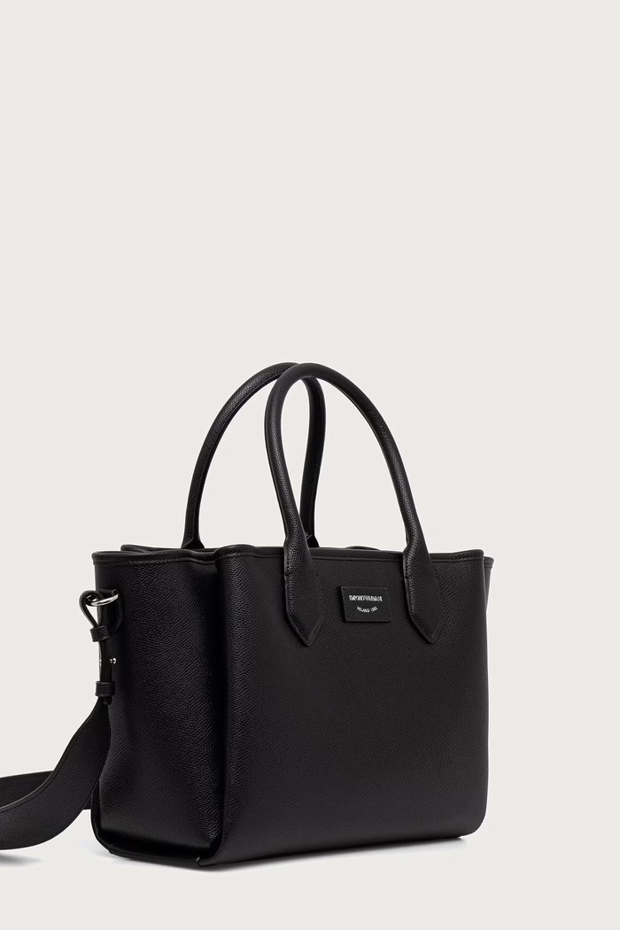 Emporio Armani Torebka damska z imitacji skóry EW002329.AF17799 czarny AW26