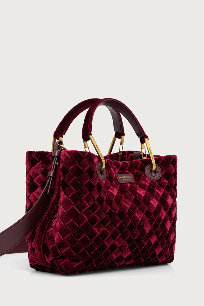Emporio Armani Torebka crossbody damska EW000361.AF28253 bordowy AW26