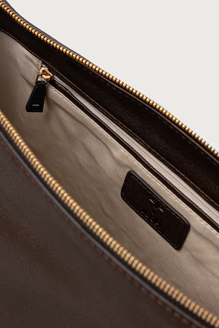 Torebka crossbody damska skórzana Lipari Metallo Liah Joop! brązowy 4140008576