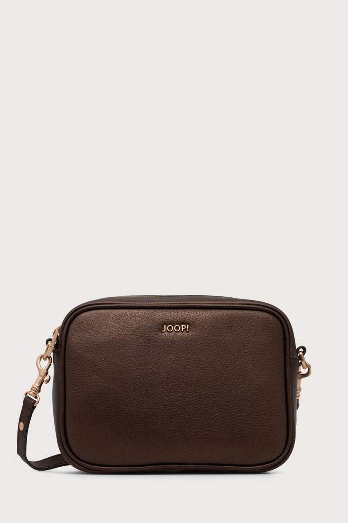 Joop! Torebka crossbody damska skórzana Lipari Metallo Cloe brązowy 4140008579
