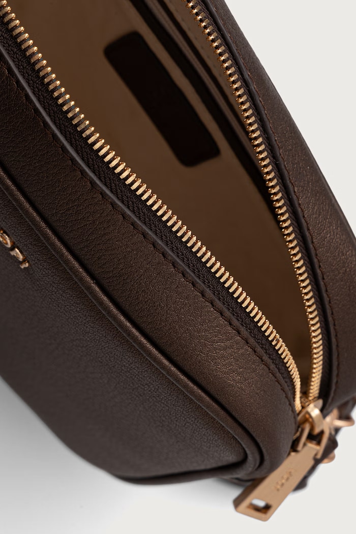 Torebka crossbody damska skórzana Lipari Metallo Cloe Joop! brązowy 4140008579