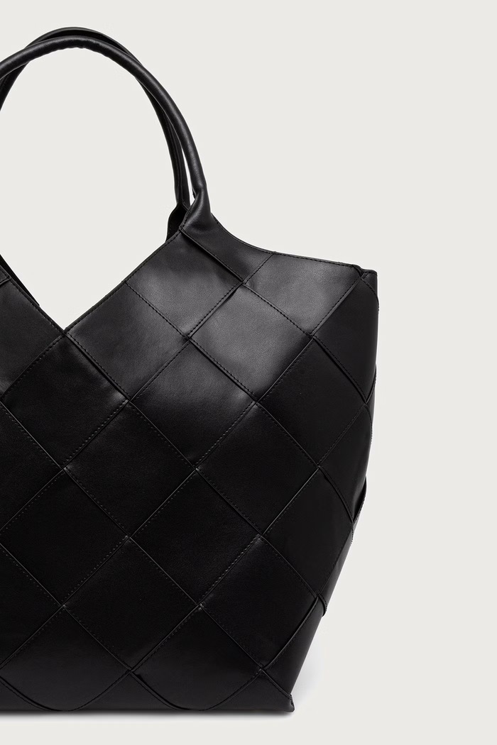 Akcesoria Anine Bing Lili torebka shopper damska skórzana A.13.12553 czarny
