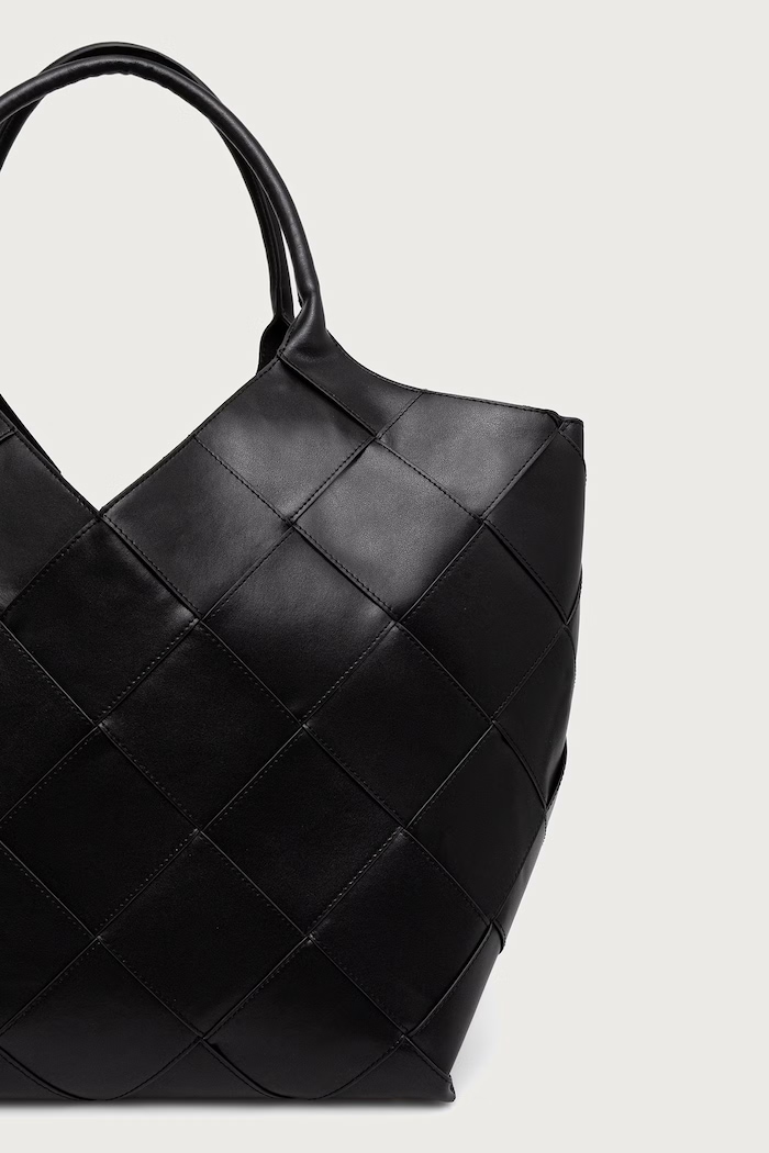 Akcesoria Anine Bing Lili torebka shopper damska skórzana A.13.12553 czarny
