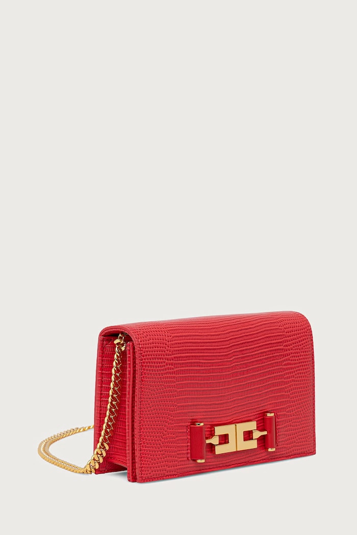 Elisabetta Franchi Torebka crossbody damska BS08A66E2 czerwony AW26