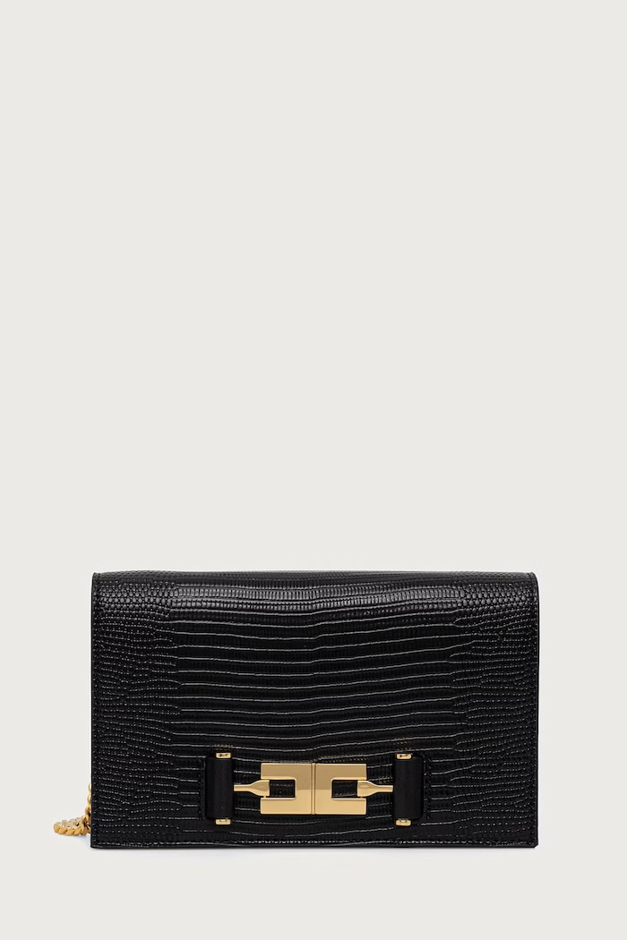 Elisabetta Franchi Torebka crossbody damska czarny BS08A66E2