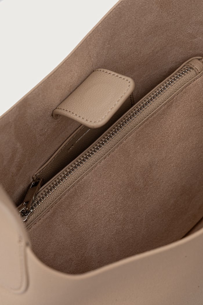 MM by Max Mara torebka hobo damska z imitacji skóry MMLASTRO 2626516017600 beżowy