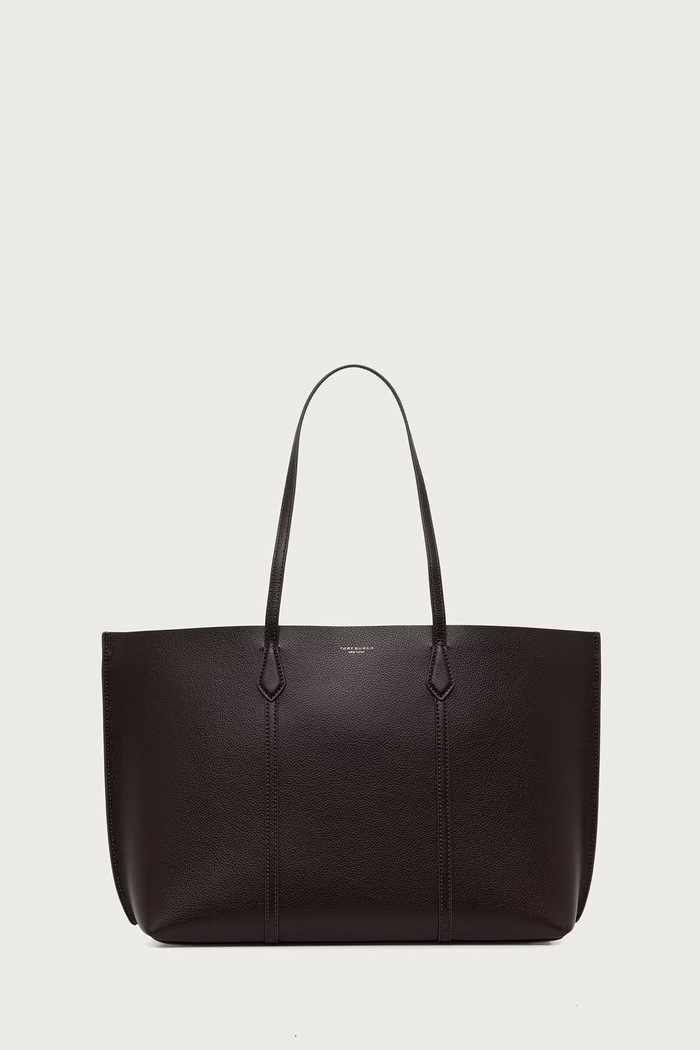 Tory Burch Torebka shopper damska skórzana Perry brązowy 169476