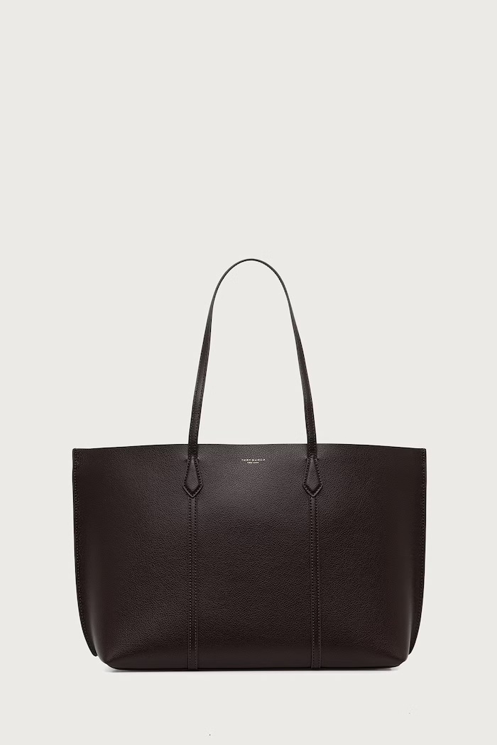 Tory Burch Torebka shopper damska skórzana Perry brązowy 169476