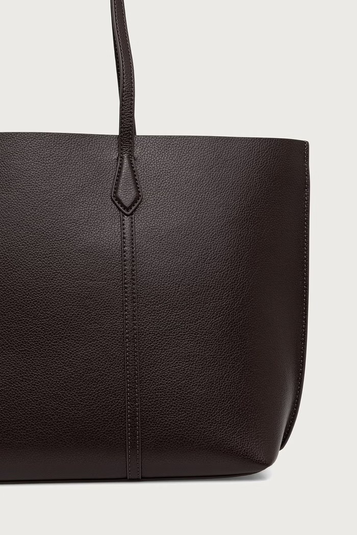 Akcesoria Tory Burch Torebka shopper damska skórzana Perry 169476 brązowy