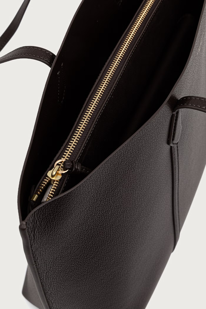 Torebka shopper damska skórzana Perry Tory Burch 169476 brązowy