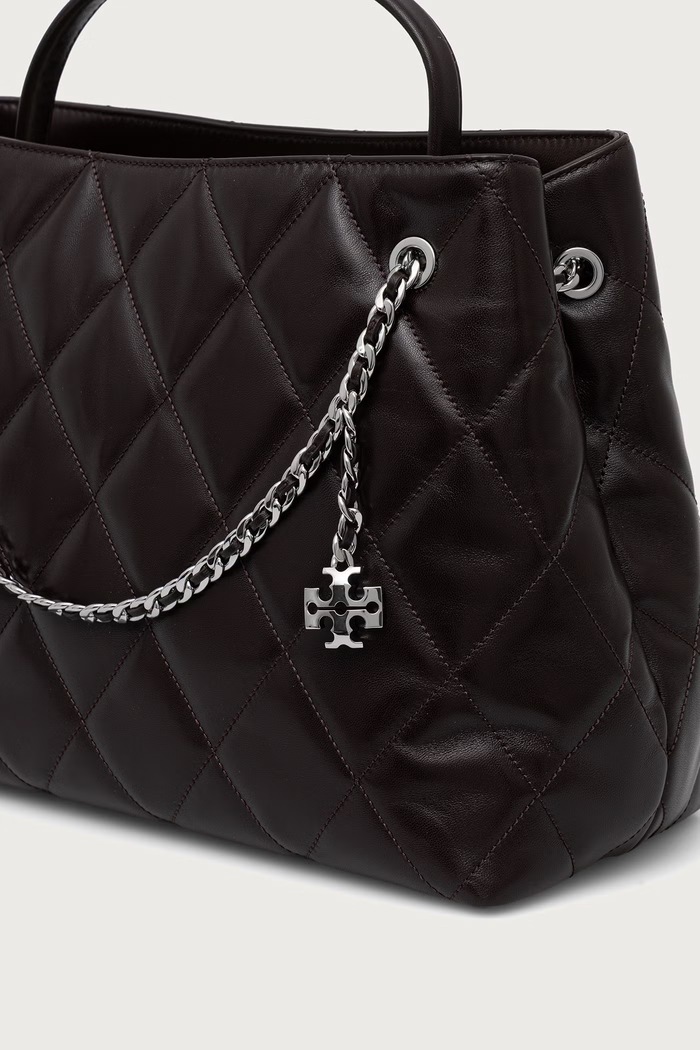 Torebka damska skórzana Fleming Tory Burch 184265 brązowy