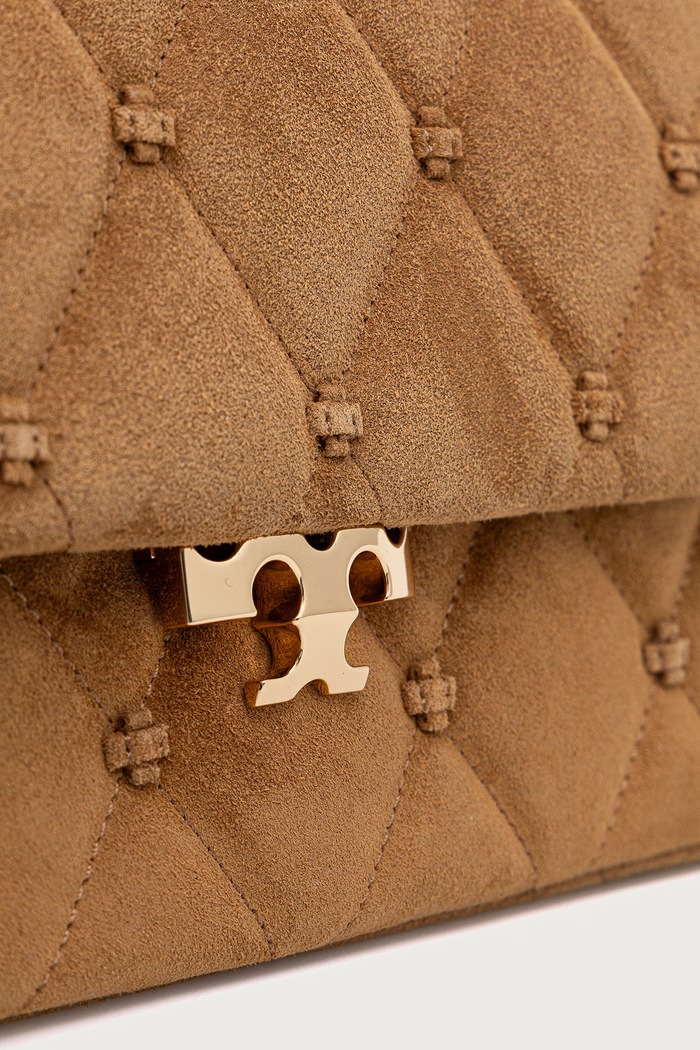 Listonoszka damska skórzana Bunny Knot Tory Burch 186194 brązowy